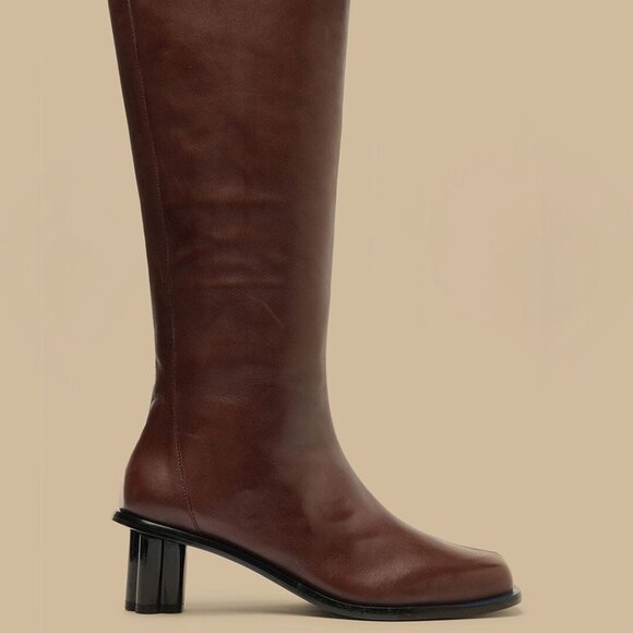 Knee High Square Toe Boot - Picture 1 of 3